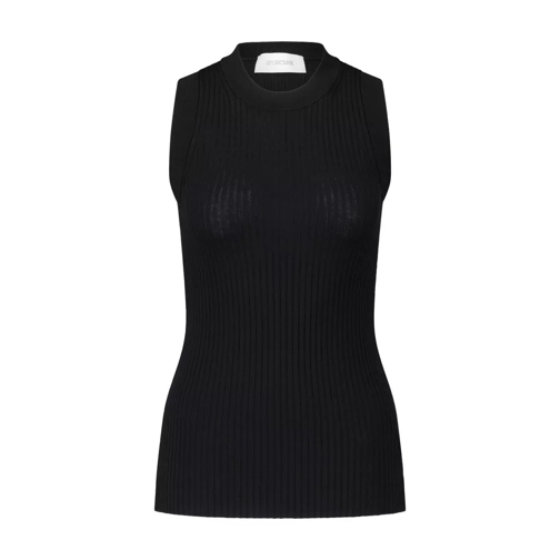 Sportmax Top Toledo aus Rippstrick Schwarz 