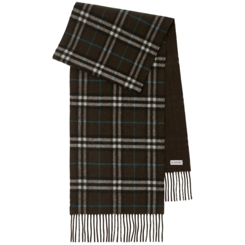 Burberry Leichter Schal Brown Check Pattern Scarf Black