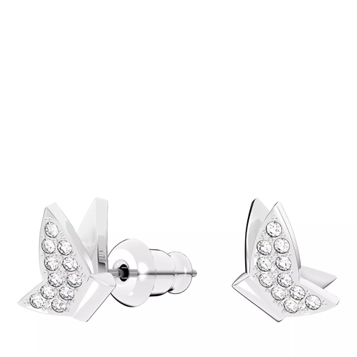 Swarovski Lilia Butterfly Rhodium plated White Stud