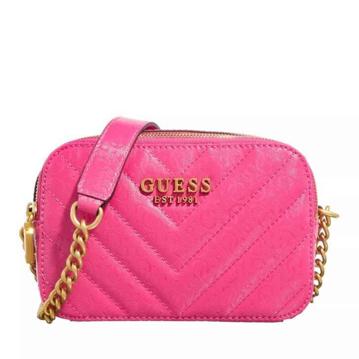 Guess Jania Crossbody Camera Fuchsia Crossbody Bag