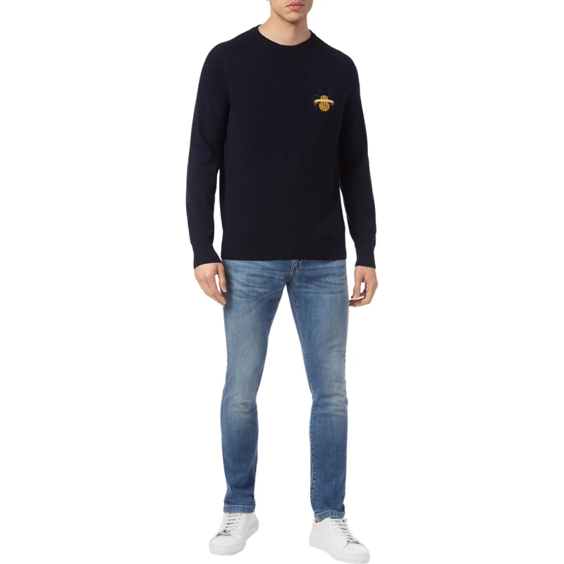 BILLIONAIRE  Rundhalspullover dunkel-blau(Image 3)