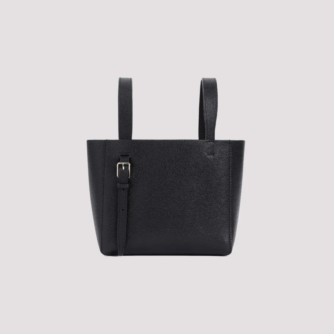 Thumbnail - Valextra Crossbody Bags - Black Bucket Mini Bag - Gr. unisize - in Schwarz - für Damen