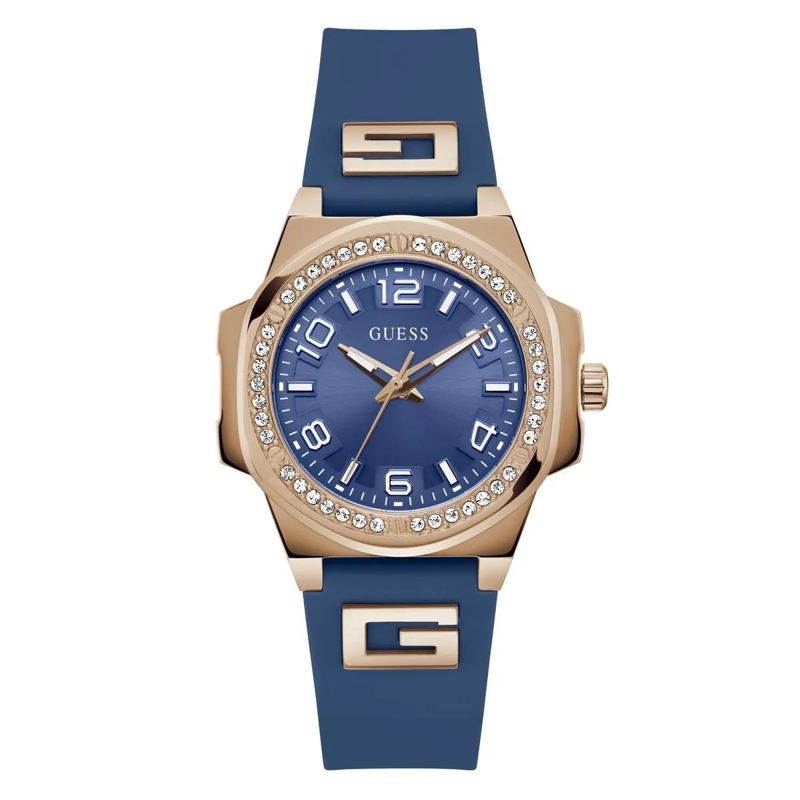 Guess Automatikuhr Quarz-Analoguhr G Hype blau