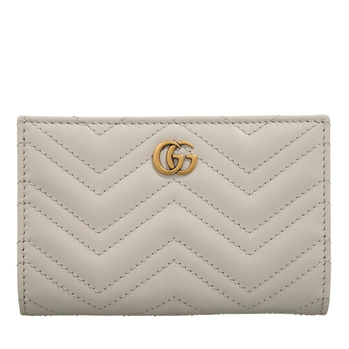 Gucci Portemonnaie - GG Marmont Wallet - Gr. unisize - in Grau - für Damen