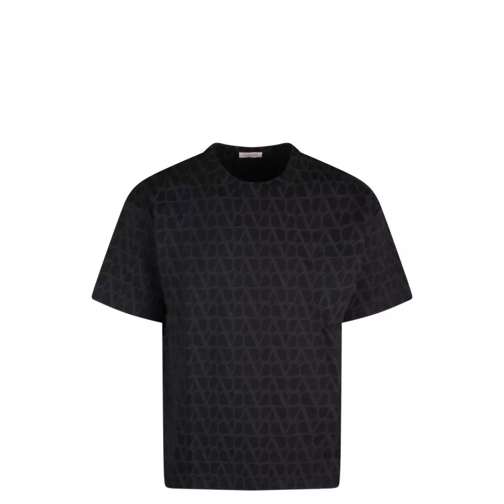 Valentino Toile Iconographe Print Cotton T-Shirt Black 