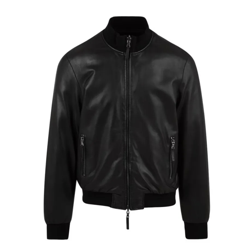 The Jack Leathers Lederjacke Reversible Black Leather Jacket Black