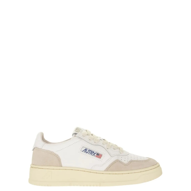 Autry International Lage-top sneaker Medalist Low - Leather And Suede Sneakers White