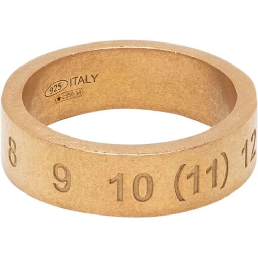 Maison Margiela  Numbers Ring Thick Gold Mens mehrfarbig