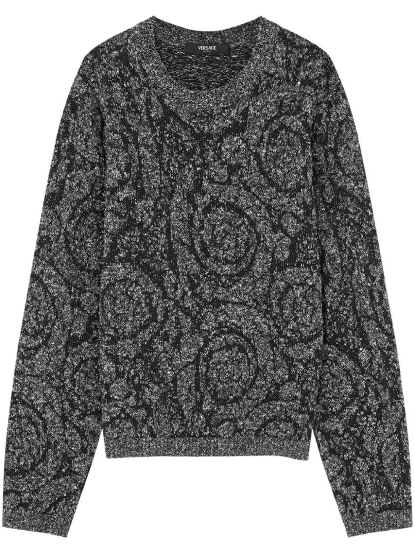 Thumbnail - Versace - Black T-Shirt With Print - Größe 48 - schwarz