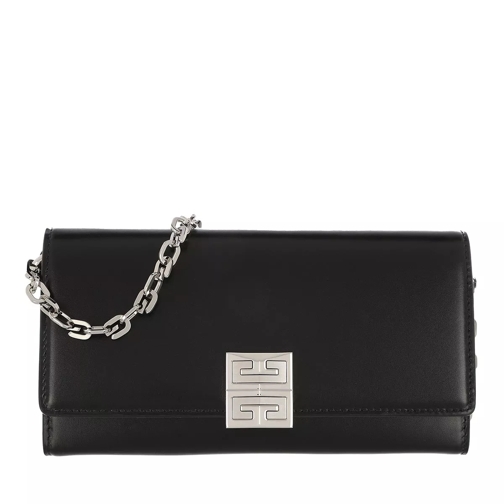 Givenchy 4G Chain Wallet Leather Black Mini Bag
