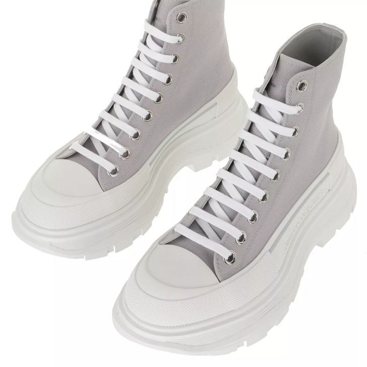 Alexander mcqueen daim outlet gris