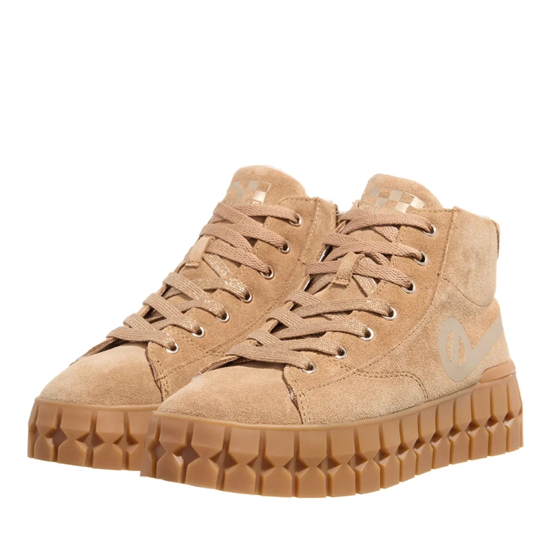 No Name Plateau-Sneaker Play Mid W Nuts/L.Gold