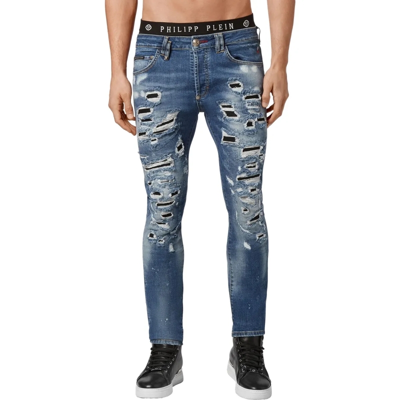 Philipp Plein Jeans mit geradem Bein Jeans Regular Fit blau(Image 3)