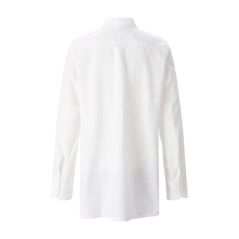 Lis Lareida Chemisier Hemdbluse Lenon weiß(Image 3)