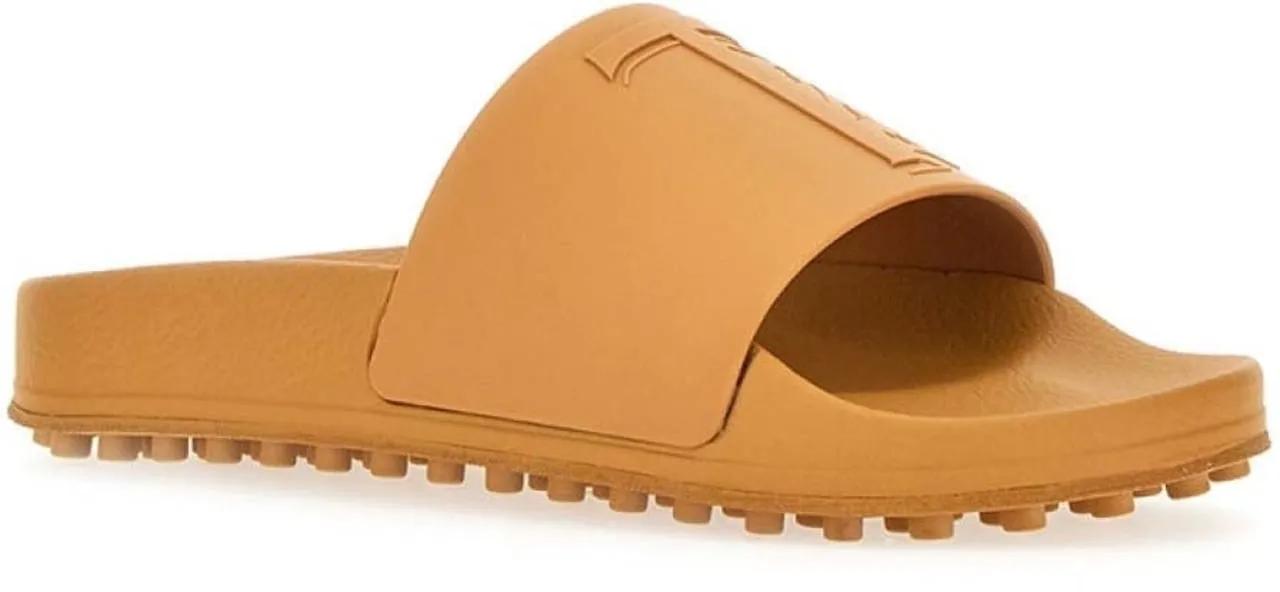 Thumbnail - Tod's Low-Top Sneaker - Monogram Logo Slides Sandals - Gr. 43 (EU) - in Cognacbraun - für Damen