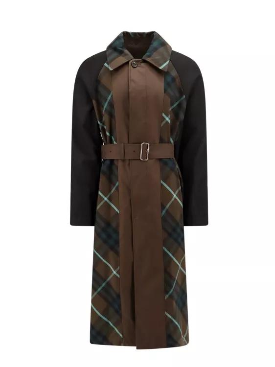 Burberry tartan cheap trench coat