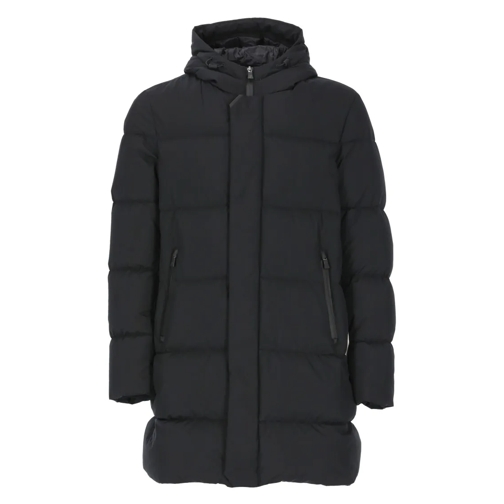 Herno Daunenjacken Long Quilted Down Jacket Black