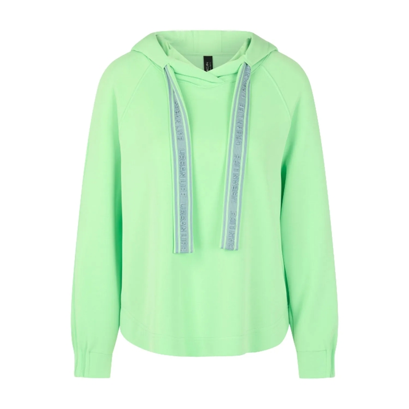 Marc Cain Hoodie Sweat-Shirt patina green