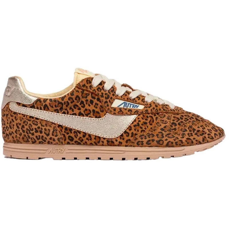 Autry International Low-Top-Sneaker baskets autry imprime leopard braun