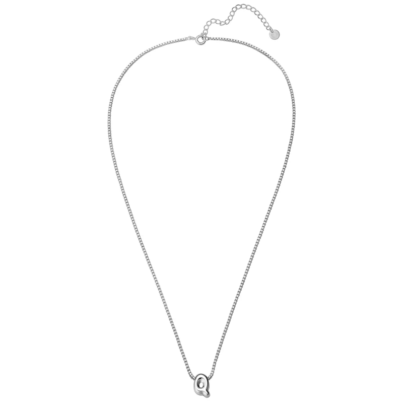 Glanzstücke München Mittellange Halskette Sterling Silber Halskette Buchstabe Q silber(Image 2)