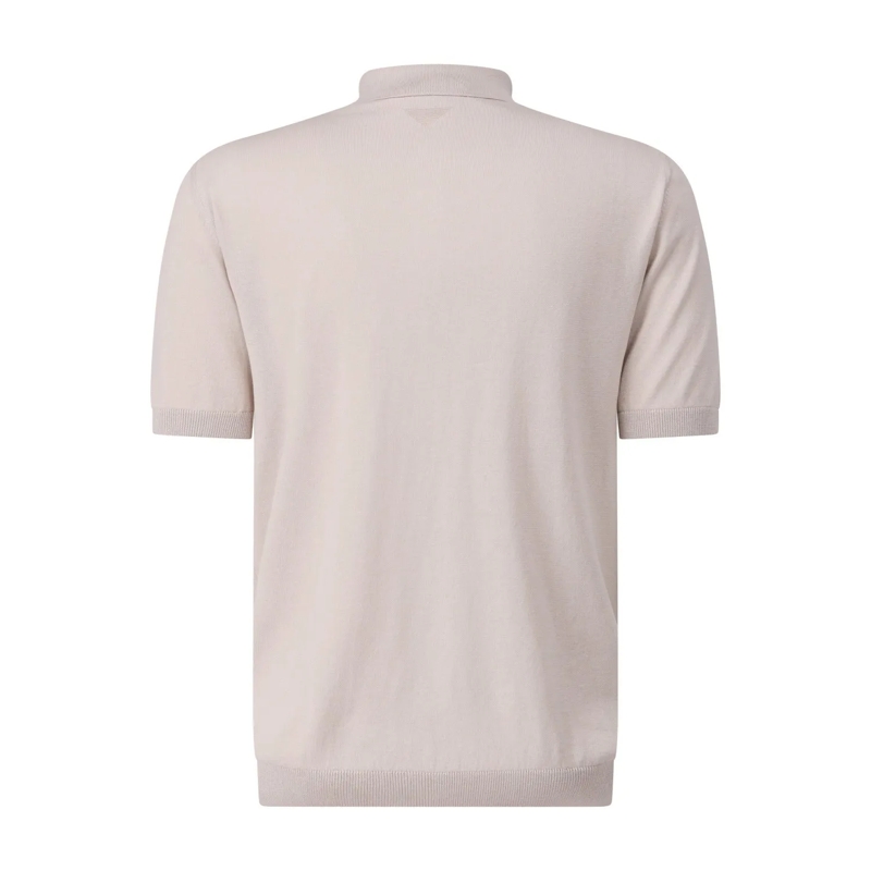 Maurizio Baldassari Poloshirt Leichtes Poloshirt mit Seide beige(Image 2)