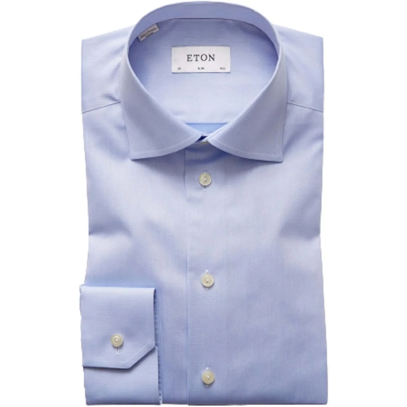 Eton  Eton  Lange Mouw Overhemden Blauw 300079511 21 Bla blau(Image 2)