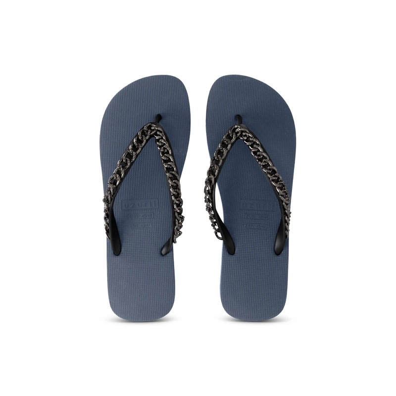 UZURII Flip Flops Zehentrenner Silver Large marine