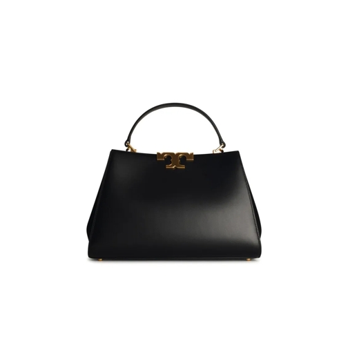 Tory Burch Eleanor' Black Leather Bucket Bag Black Schultertasche