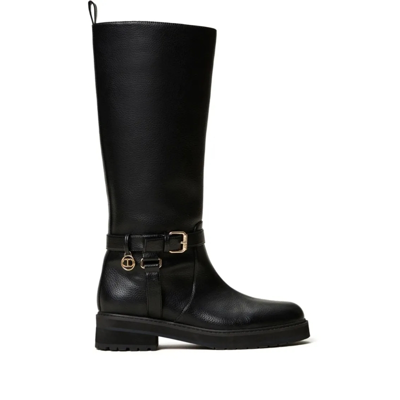 Twin-Set Bottes Biker Boots Black