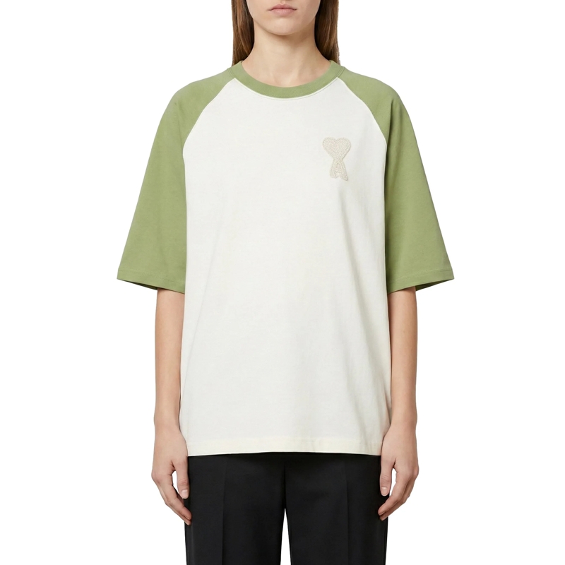 AMI Paris T-shirt T-Shirt mit Logo grün(Image 2)