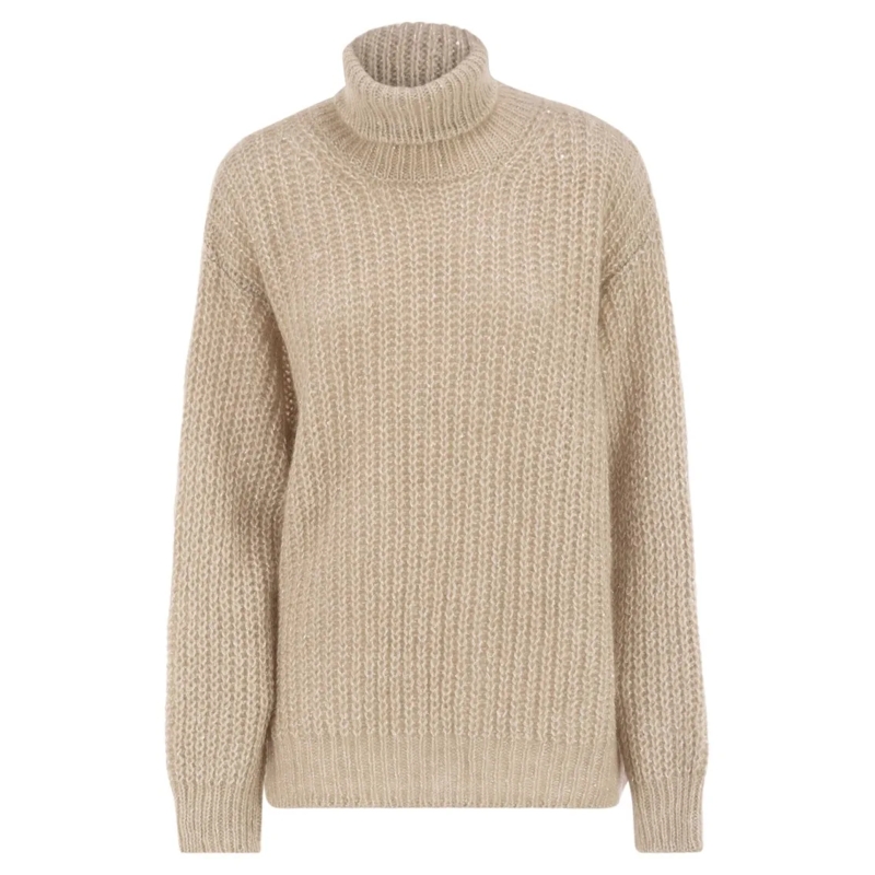 Herno Rollkragenpullover Wool And Alpaca Turtleneck Jumper Neutrals