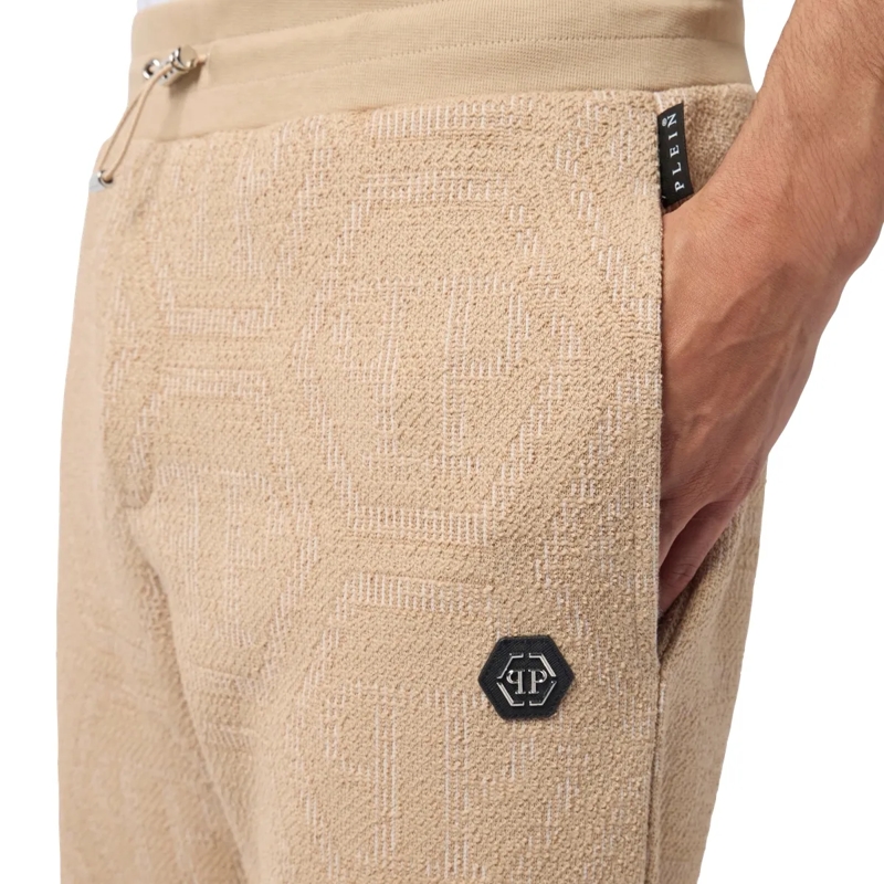Philipp Plein Jogginghose Jacquard Joggers Monogram beige(Image 5)