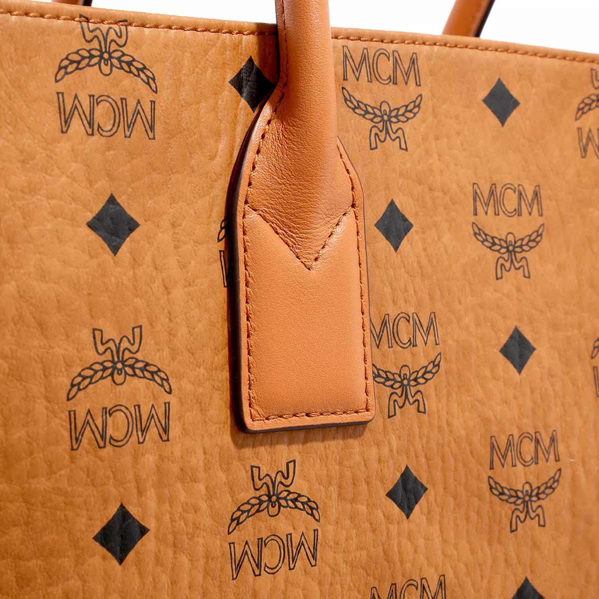 MCM Munchen Large Tote In Visetos (Cognac) – Era Clothing Store