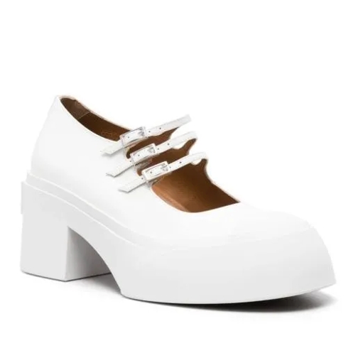 Marni White Mary-Jane Shoes White Mary Jane