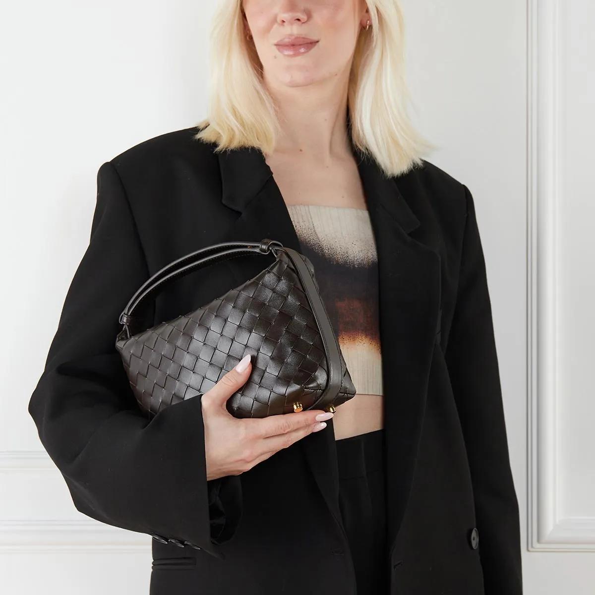 Bottega Veneta Pochettes Wallace Mini in bruin