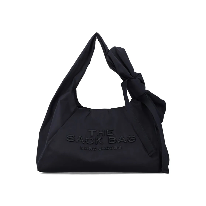 Marc Jacobs Schultertasche The Bow Nylon Large Sack Bag Black