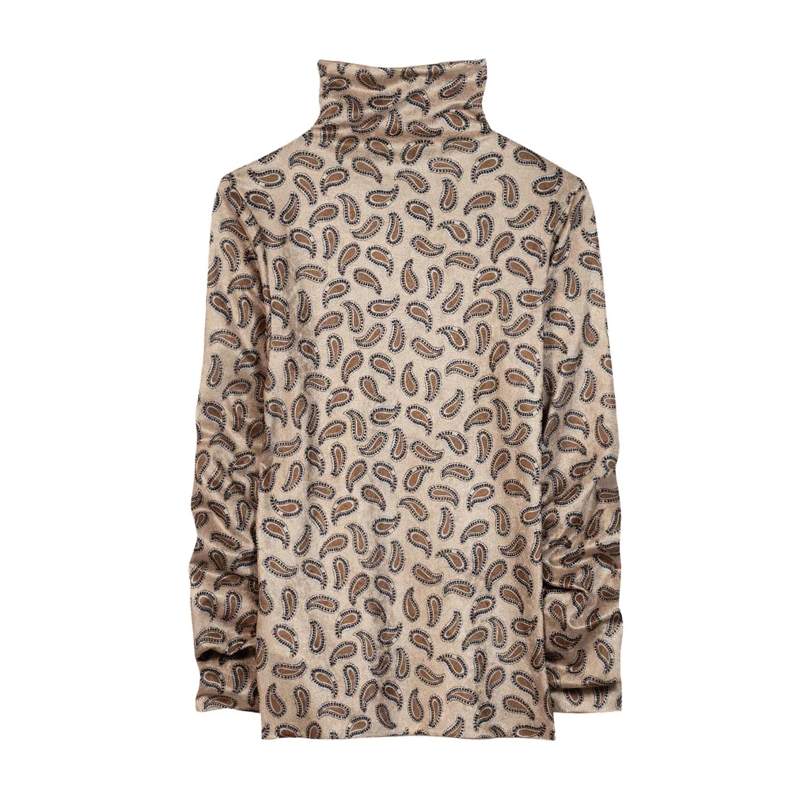 Luisa Cerano Pull à col roulé Langarmshirt mit Kragen braun(Image 3)