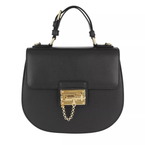 Dolce&Gabbana Top Handle Bag Tote Leather Black Crossbody Bag