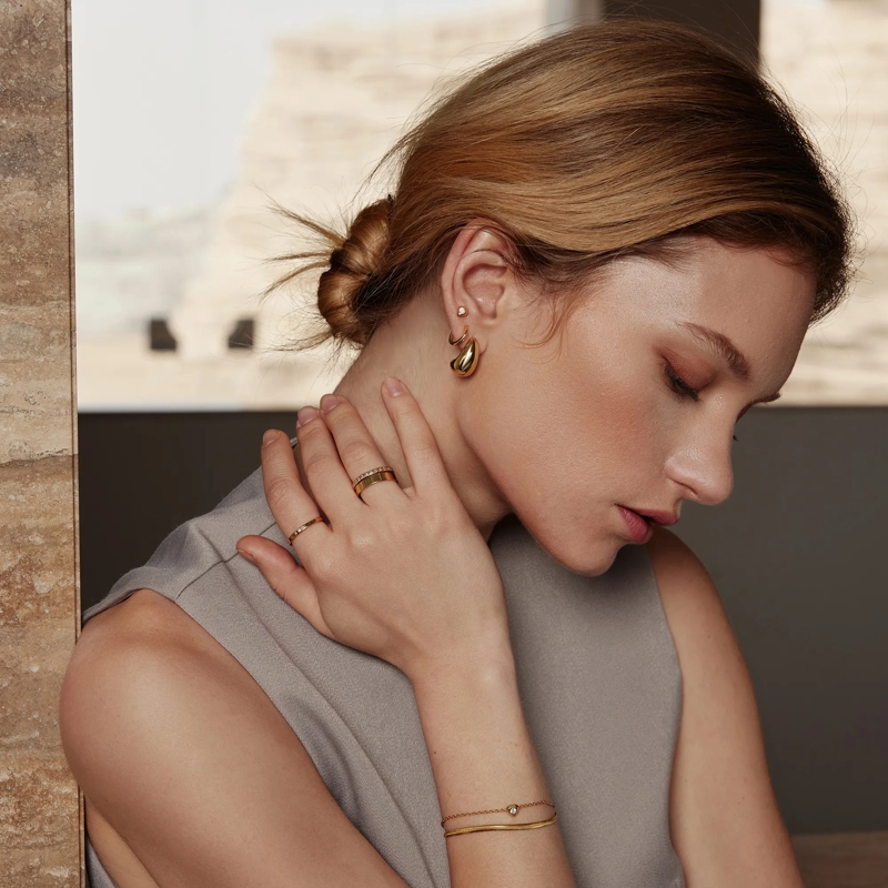 Ania Haie Armband 925er Sterlingsilber Tiny Shield gold(Image 2)