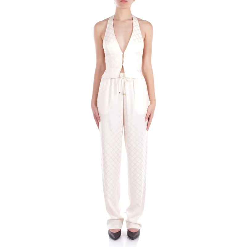 Elisabetta Franchi  Trousers Burro beige