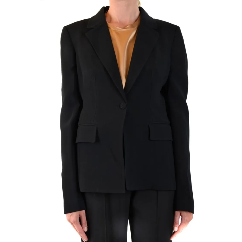Philipp Plein Blazer Tailored Black Blazer With Structured Shoulders Black