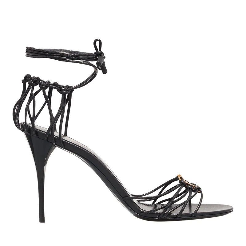 Saint Laurent Sandaletten mit Absatz Babylone Sandals Black