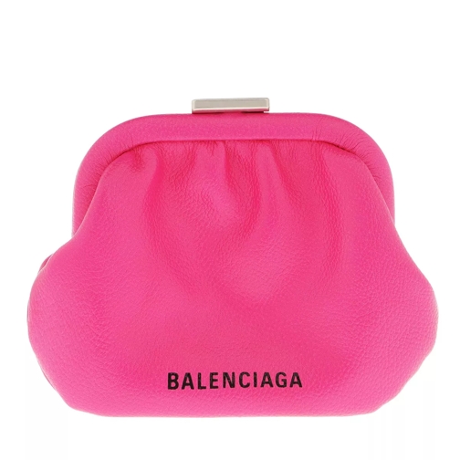 Balenciaga Cloudy Grained Crossbody Bag Fuchsia Crossbody Bag