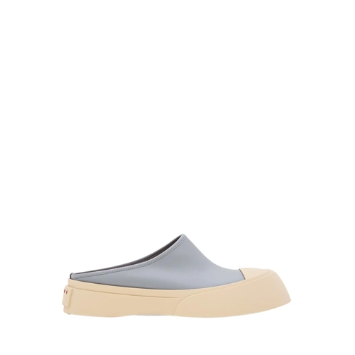 Marni Leather Sabot Blue Low-Top Sneaker