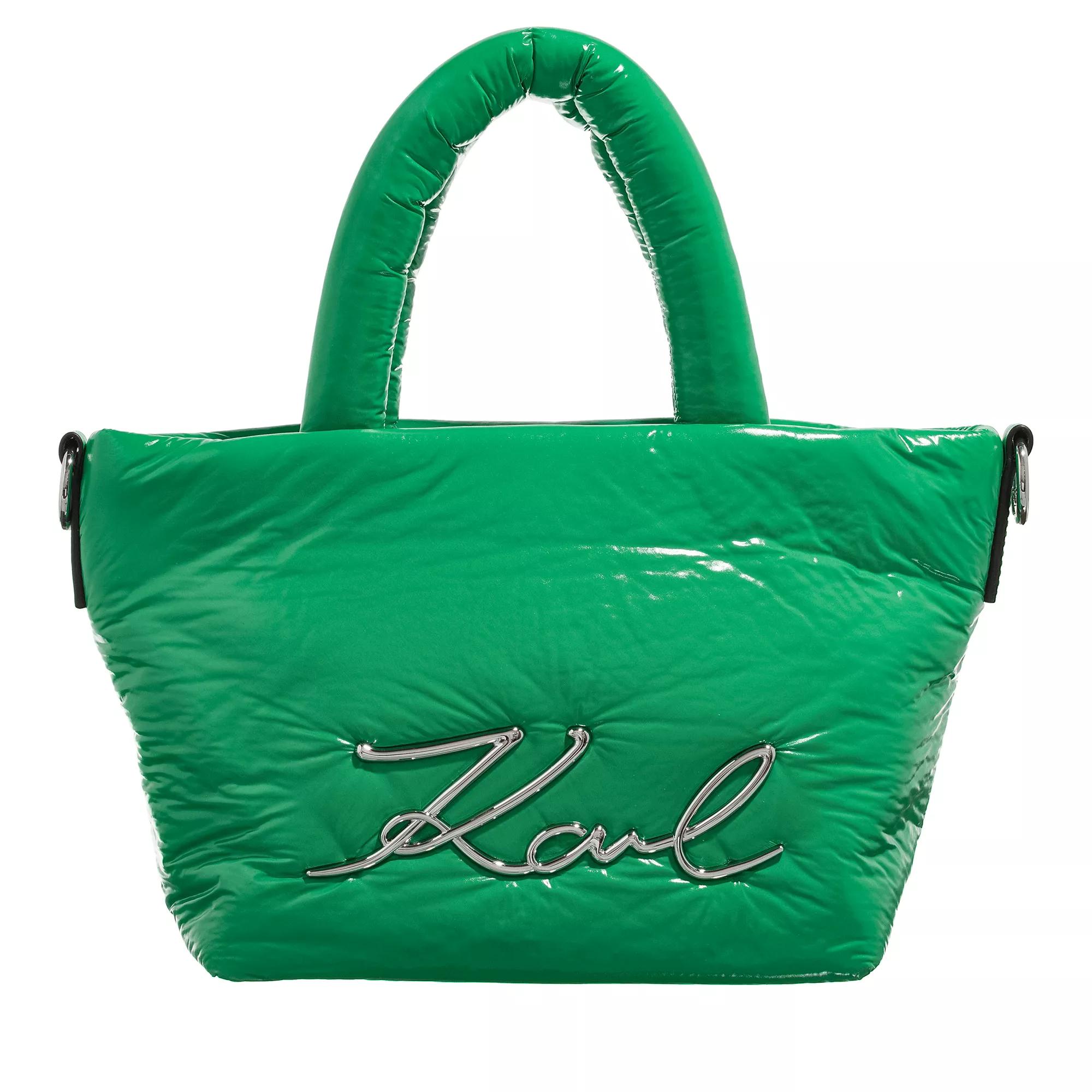 karl-lagerfeld-k-signature-soft-sm-tote-nylon-basil-green-tote
