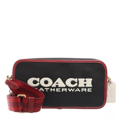Coach Colorblock Leather Kia Camera Bag Black Multi Camera Bag