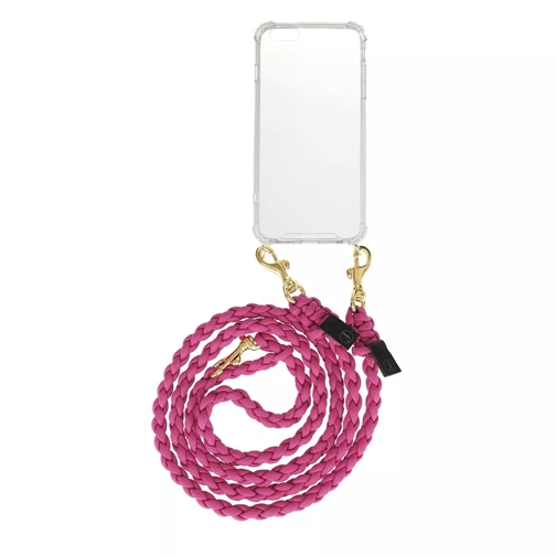 fashionette Smartphone iPhone 6 Plus Necklace Braided Berry Telefoonhoesje