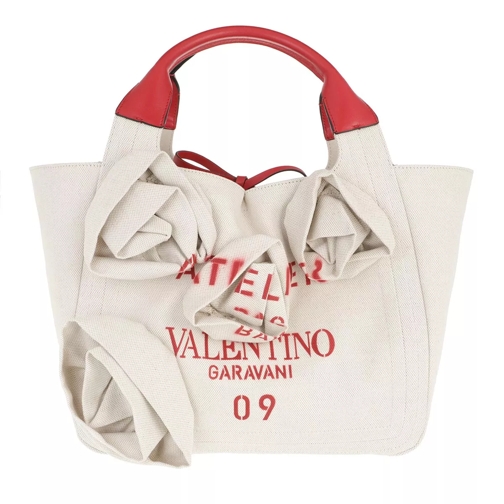 Valentino Garavani Medium Atelier Shopper Natural Shoppingväska