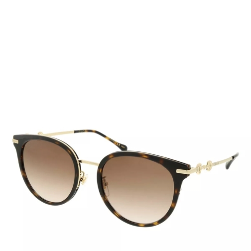 Gucci GG1015SK-003 56 Sunglass Woman Injection Havana-Gold-Brown Sunglasses