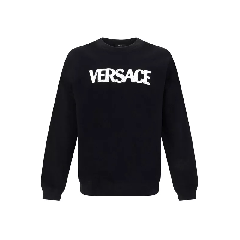 Versace  Black Logo Sweartshirt Black